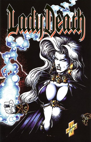 Lady death between - heaven, and