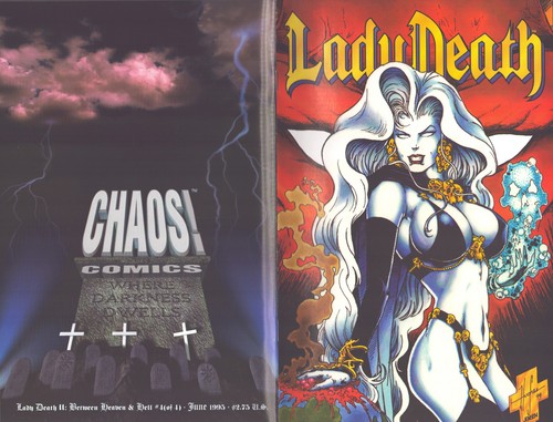 Lady death between - heaven, and